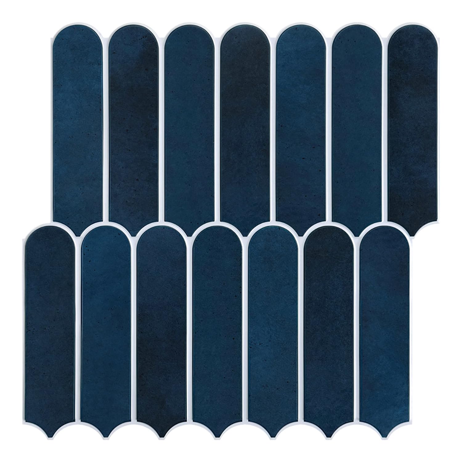 Commomy 3D Navy Blue Peel and Stick Backsplash Tile - 10 Pack (11.8
