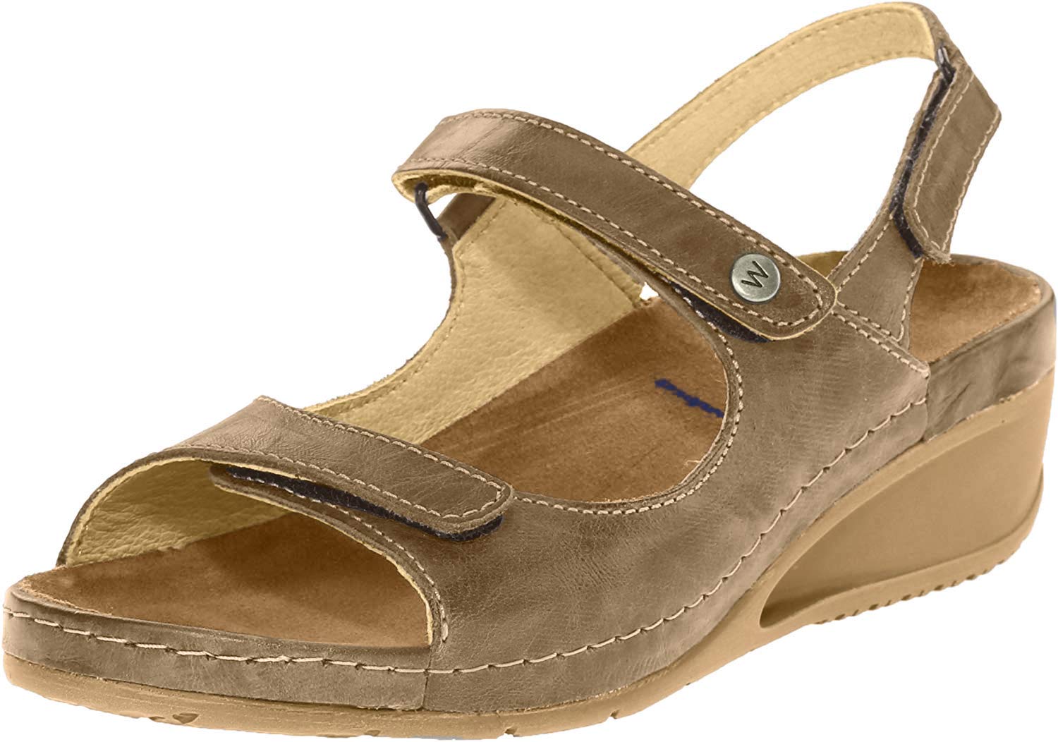 Wolky Women's Beach Cartago Leather Sandals Size 43 M EU - Comfortable Walking Shoes for Vacation, Travel & Summer Outfits