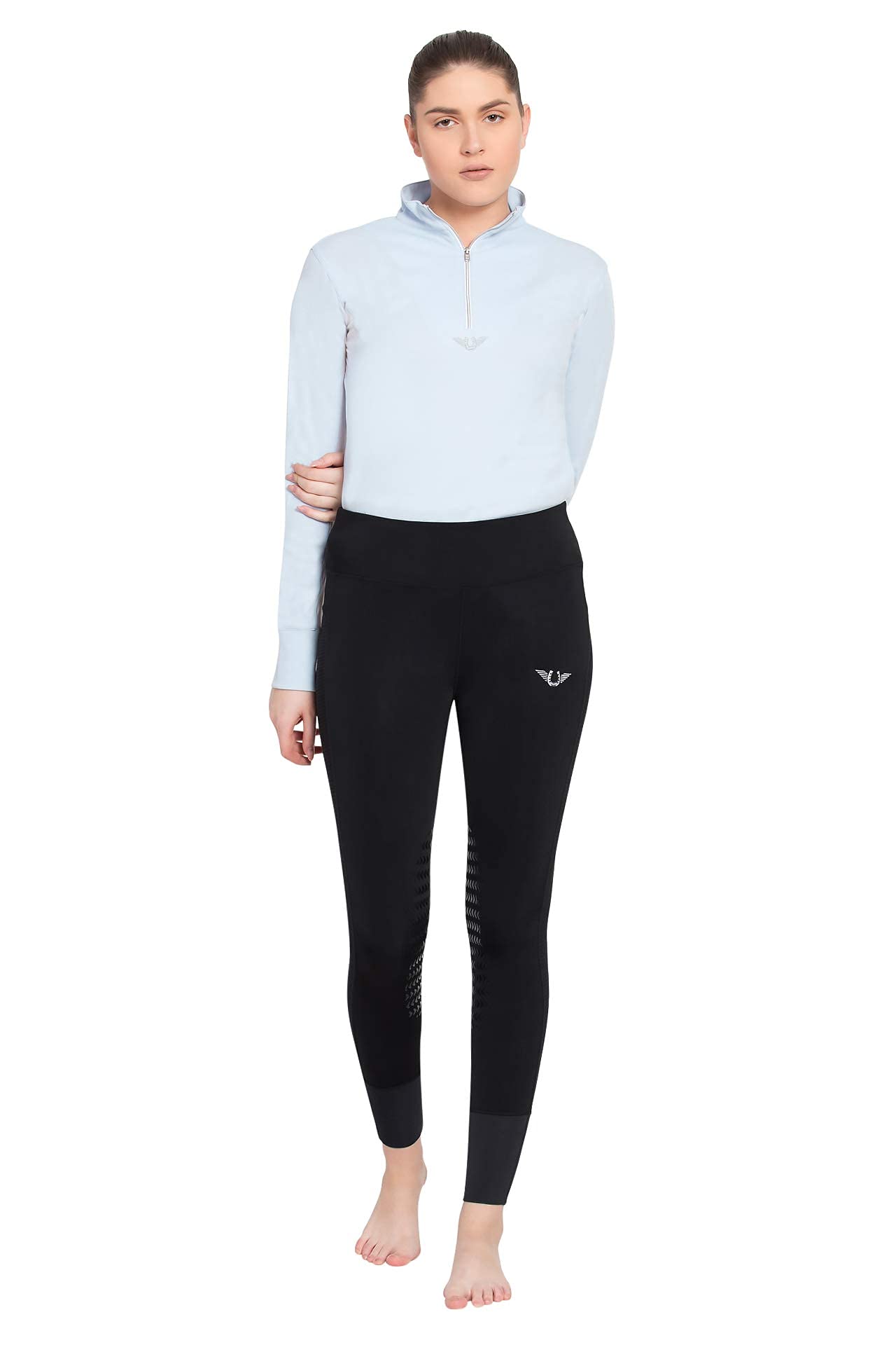 TuffRider Women's Marathon Full Seat Equestrian Riding Tights - Comfortable & Durable for Horseback Riding, Training & Competition