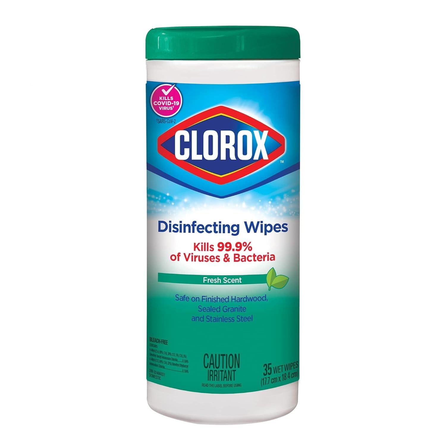 Clorox 01593CT Disinfecting Wipes - Fresh Scent, 7