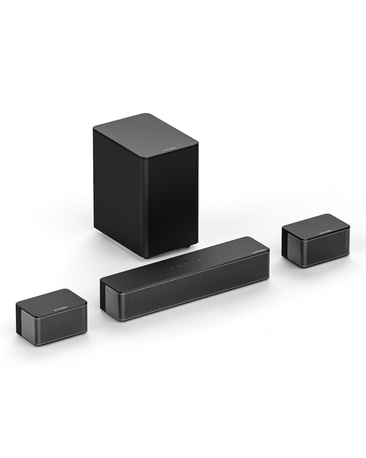 ULTIMEA 5.1 Surround Sound Bar with Wireless Subwoofer & Rear Speakers - 3D Virtual Surround Sound System for TV, Adjustable Bass, Home Theater Experience | Perfect for Movies, Gaming & Music Streaming