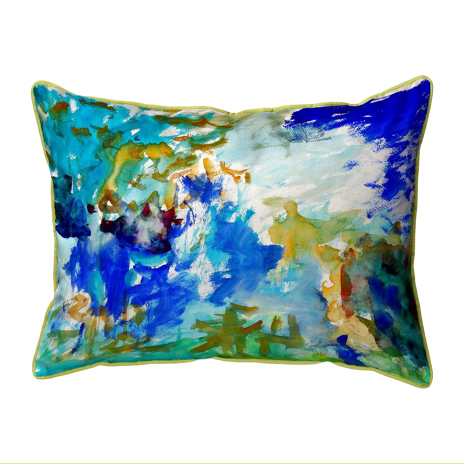 Betsy Drake HJ1022 Decorative Throw Pillow 16x20 Inches - Multi-Color for Sofa, Bed & Home Decor