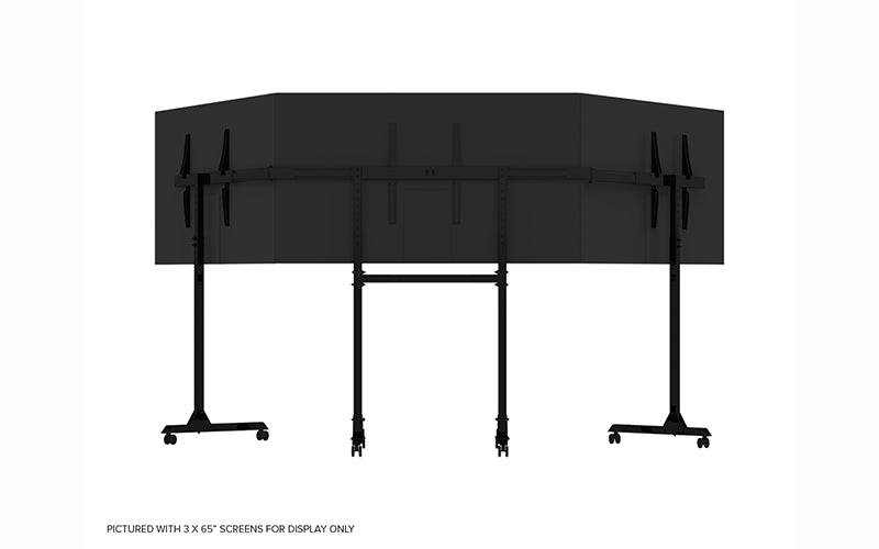 Next Level Racing Free Standing Triple Monitor Stand for Sim Racing Cockpits - Perfect for Flight & Driving Simulators, Gaming Setup & Home Office
