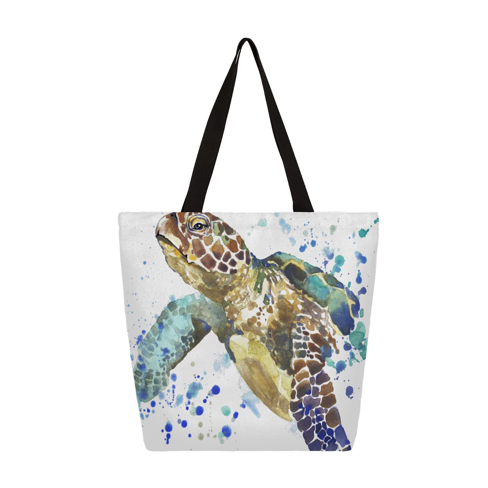 Stylish Large Canvas Tote Bag for Women - Reusable Zippered Shoulder Bag & Handbag - Perfect for Shopping, Travel, Beach & Everyday Use