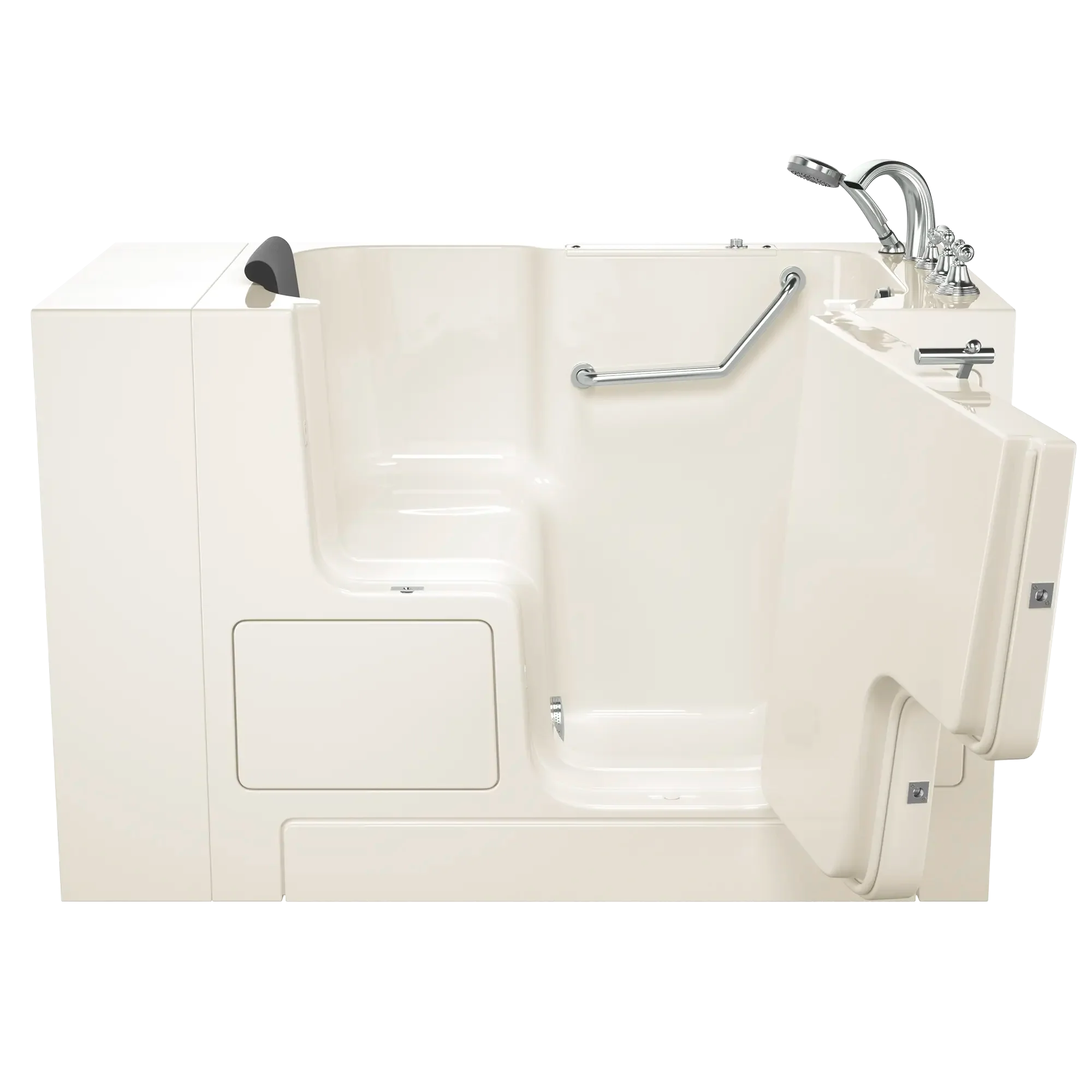 Premium 32 x 52 Inch Gelcoat Walk-In Bathtub with Soaker System & Right Hand Drain - Non-Slip Soaking Tub for Elderly & Mobility Assistance - Perfect for Relaxation & Hydrotherapy at Home