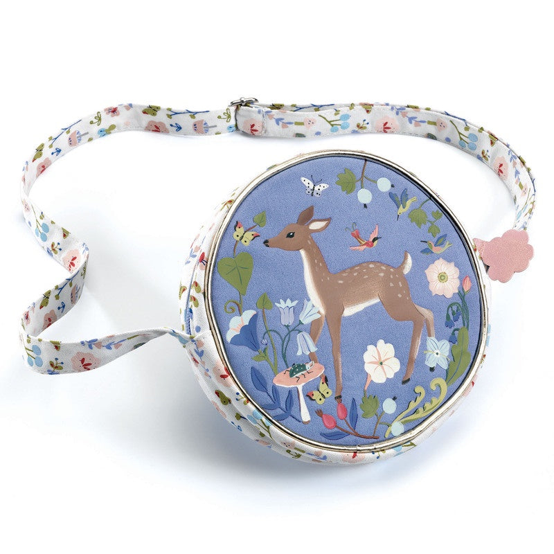 Cute Round Fawn Print Kids Handbag for Girls - Perfect for School, Parties, and Everyday Use