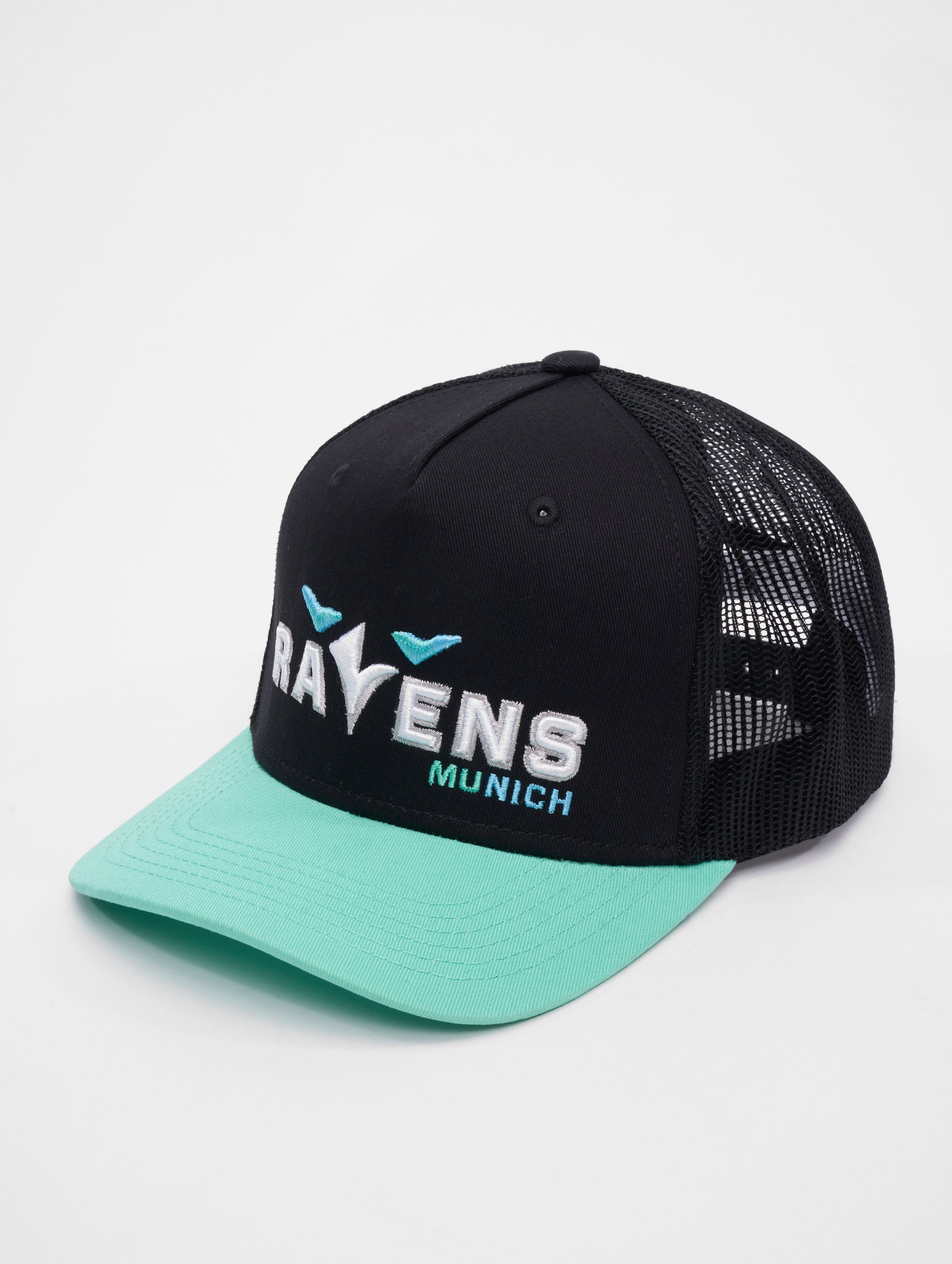 Munich Ravens Contrast Trucker Cap - Adjustable Snapback Hat for Men & Women - Perfect for Sports, Outdoor Activities & Casual Wear