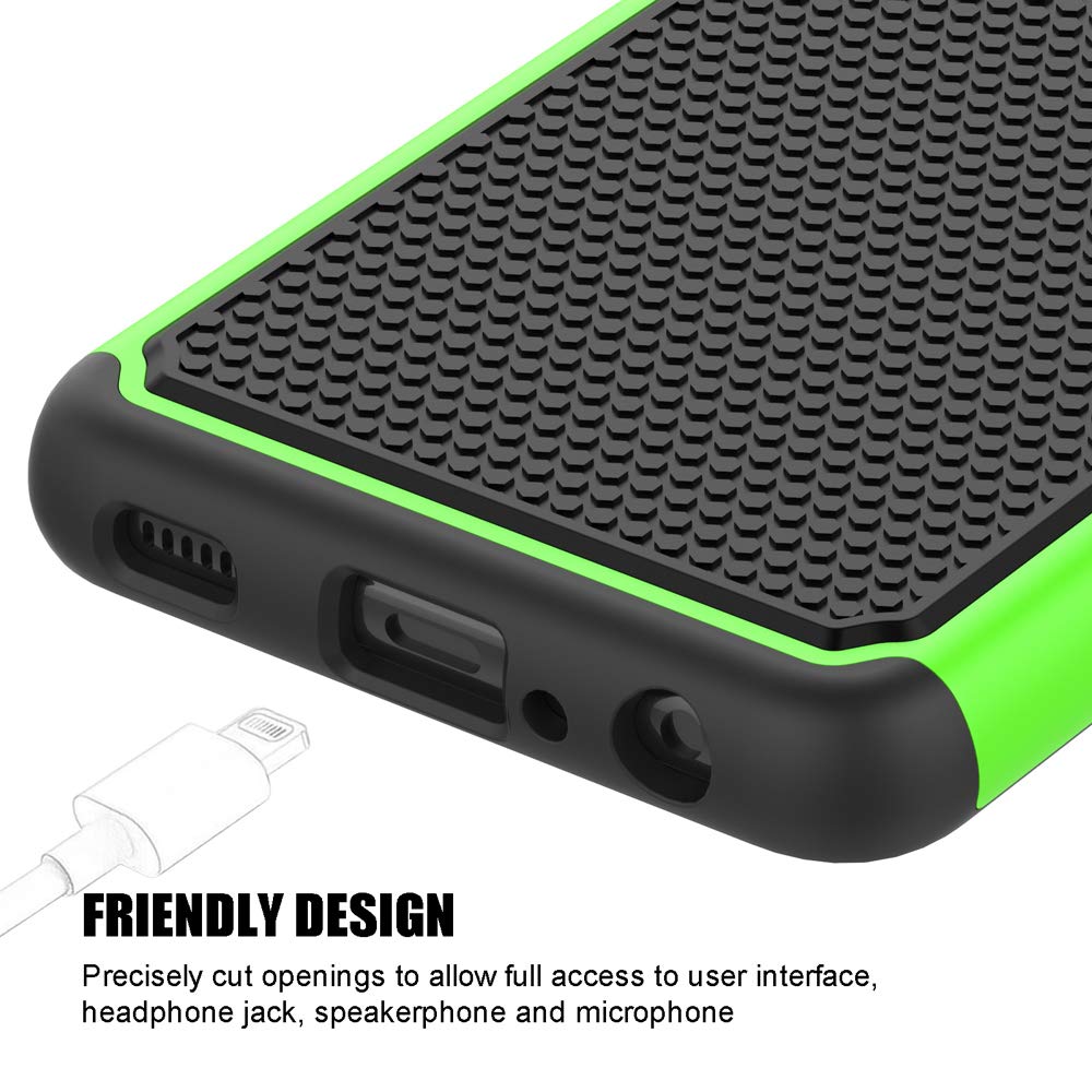 Shockproof Phone Case for Samsung Galaxy A52 5G (6.5 Inch, 2021) - Durable Protective Cover with Military-Grade Drop Protection - Green - Perfect for Outdoor Activities, Travel & Daily Use