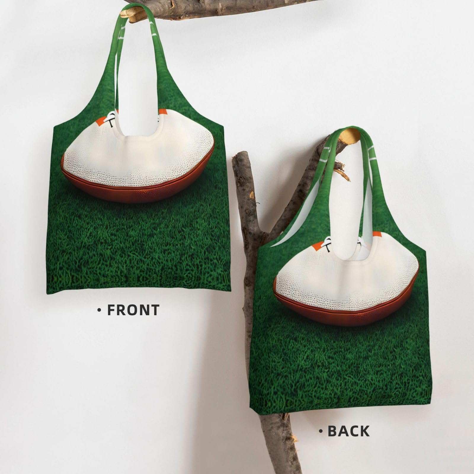 Women's Canvas Tote Bag - Basketball Print Grocery & Travel Bag for Daily Use
