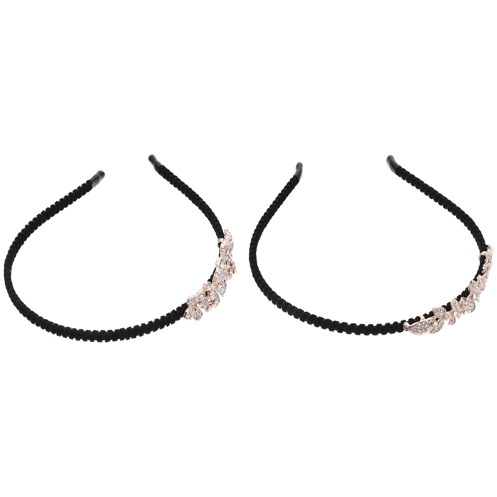 Beaupretty 4 Pack Rhinestone Flower Headbands for Women - Crystal Bridal Hair Accessories with Teeth Comb, Beaded Alloy Hair Bands for Wedding, Prom, Party & Makeup (Elegant Banquet & Special Occasion Wear)
