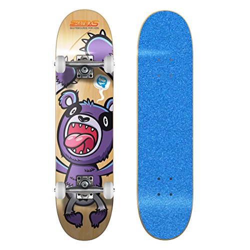 Blue Grip Tape / White Wheels