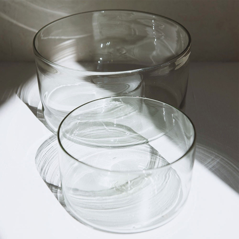 Handmade Blown Glass Bowl - Artisan Crafted Decorative Serving Bowl for Fruit, Salad, or Centerpiece - Perfect for Dining, Entertaining, and Home Decor