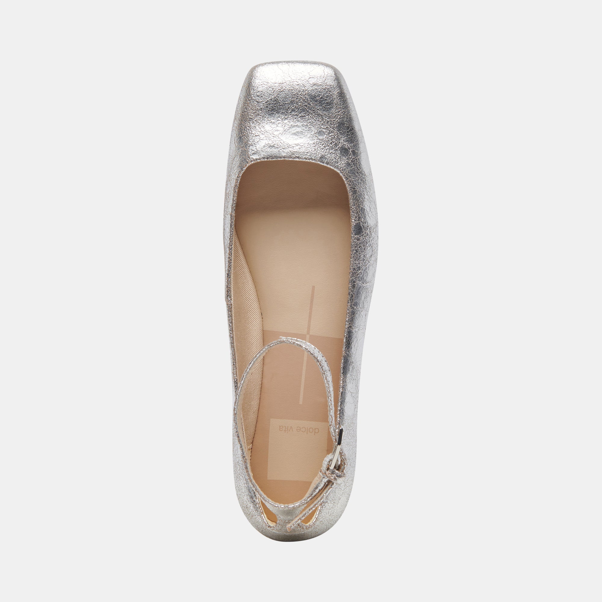 ASHYA Women's Ballet Flats - Silver Distressed Leather Loafers for Comfort & Style | Perfect for Work, Casual Wear & Travel