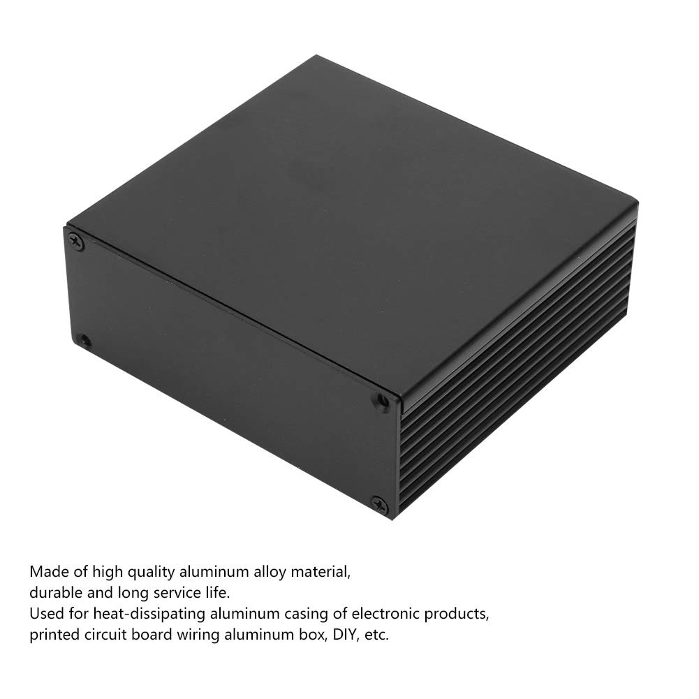Aluminum Electronic Project Enclosure Box for Amplifier & PCB Circuit Board - DIY Case for Electronics, Audio Equipment & DIY Projects