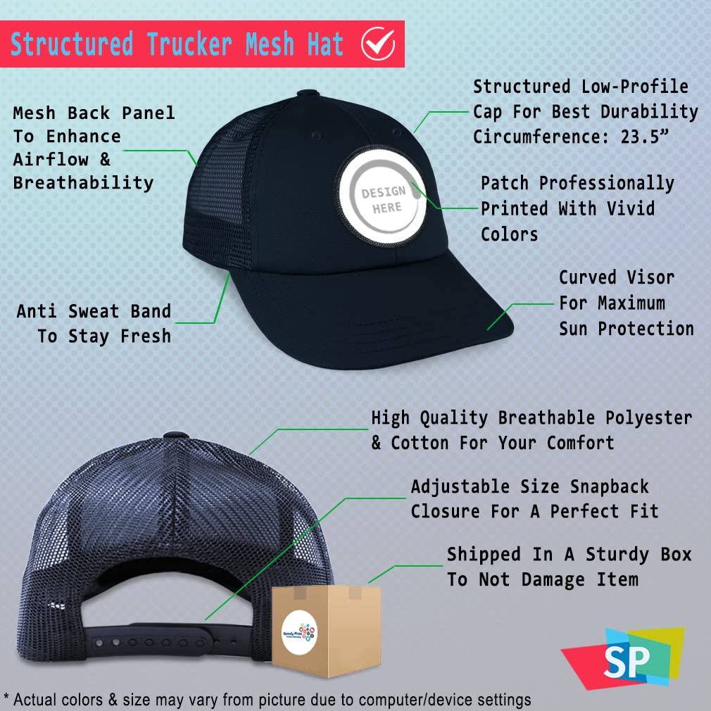 Vintage Trucker Baseball Cap with Patch - Tuna Salad Sandwich Design for Food Lovers | Perfect for Cafés, Restaurants & Casual Wear