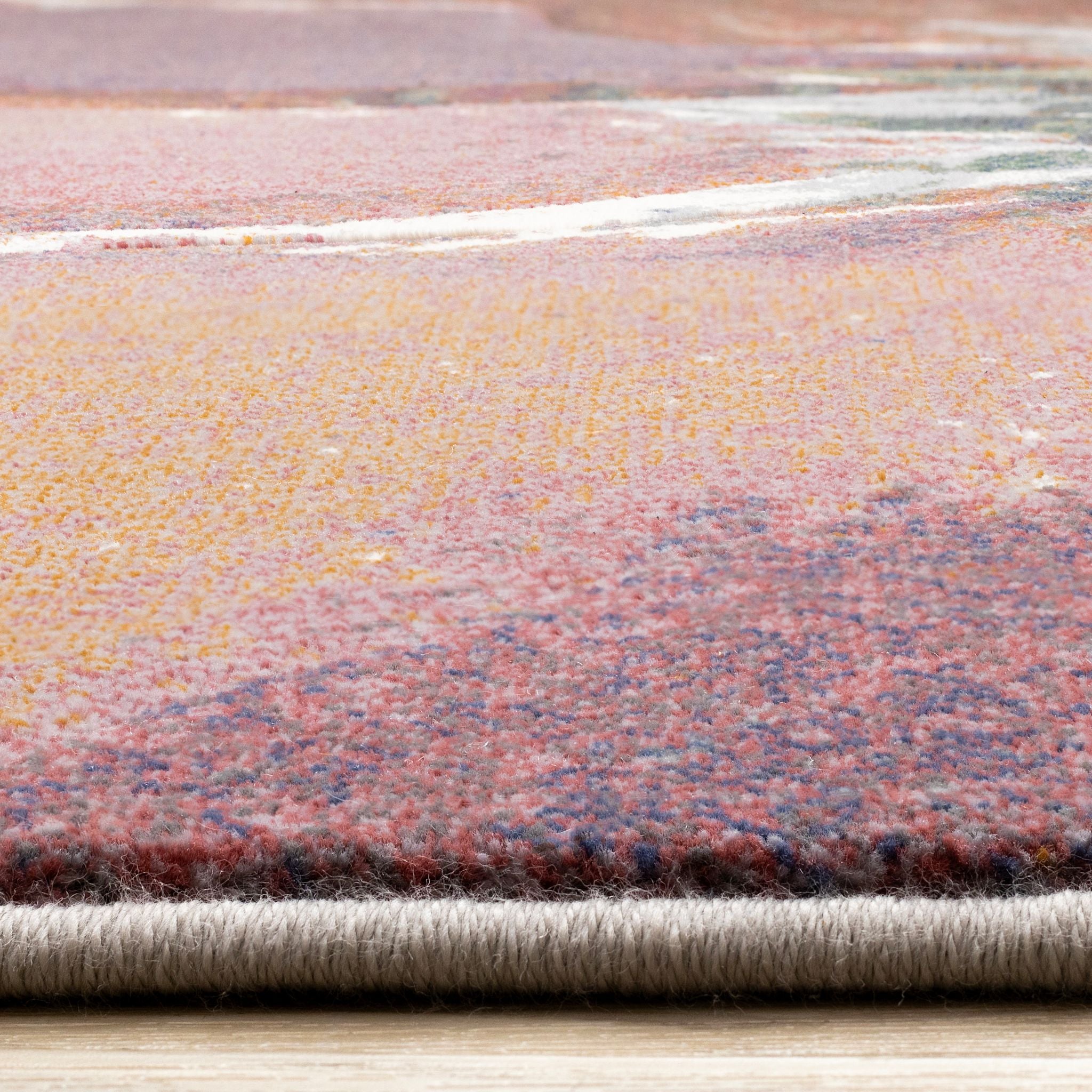 5x8 Aurora Area Rug - Soft Modern Boho Rug for Living Room, Bedroom, Dining Room - Non-Slip Comfortable Floor Carpet for Home Decor