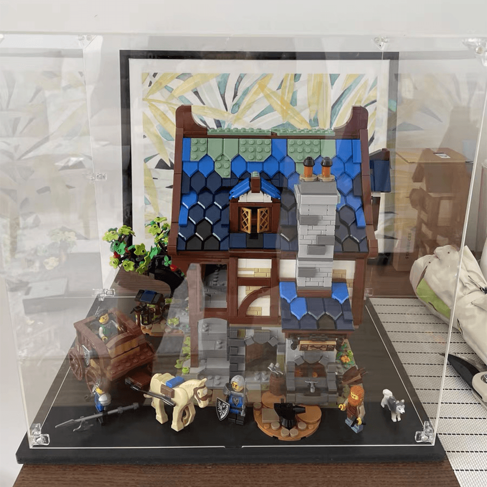 Best LEGO Ideas Medieval Blacksmith 21325 Display Case - Premium Protection for Collectible LEGO Sets - Perfect for Home Decor & Gift Giving
