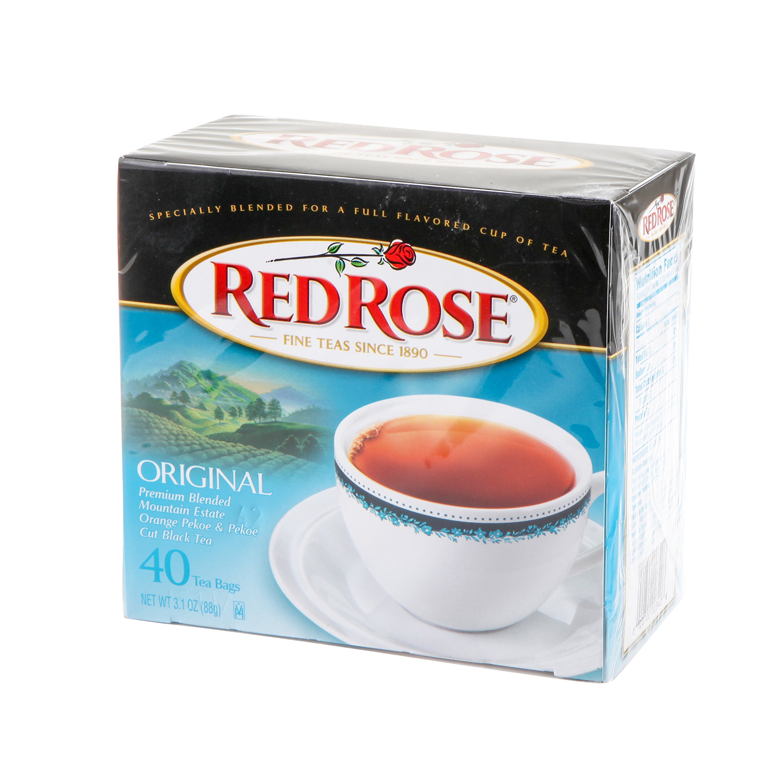 Premium Red Rose Tea Bags - 40 Count | Floral Herbal Tea for Relaxation & Wellness | Perfect for Afternoon Tea, Gifts & Stress Relief