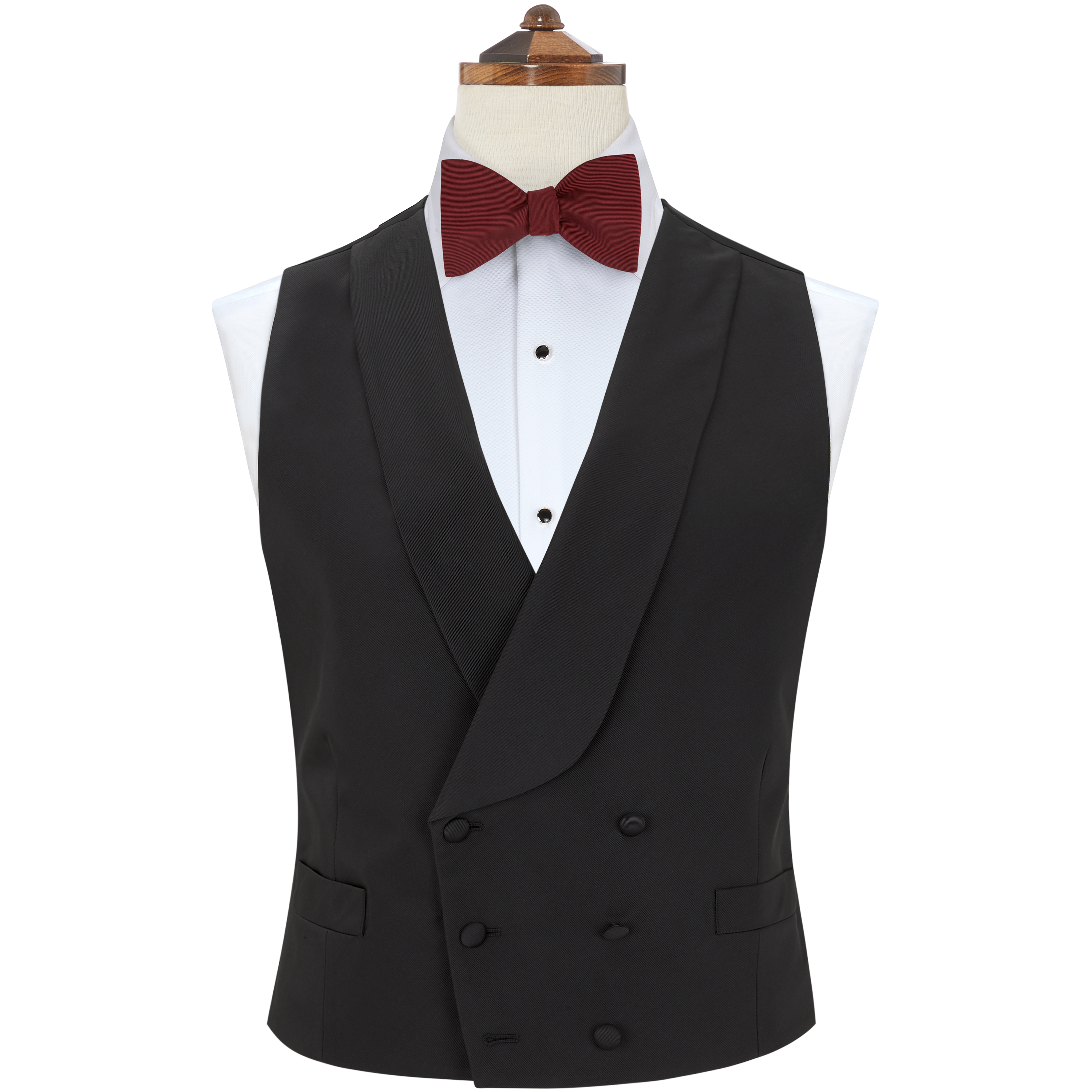 Premium Hudson Black Grosgrain Silk & Cotton Waistcoat for Men | Formal & Business Attire | Wedding, Office & Special Occasions