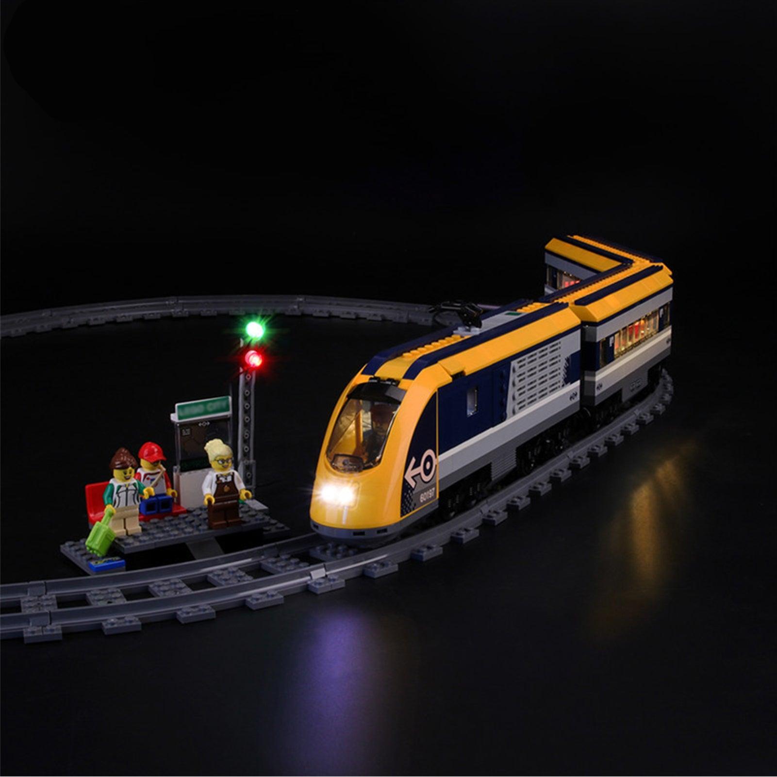 LEGO City Passenger Train 60197 Light Kit - Compatible LED Lighting Set for Model Trains | Enhance Your LEGO Train Display for Home, Office, or Collection Showcase
