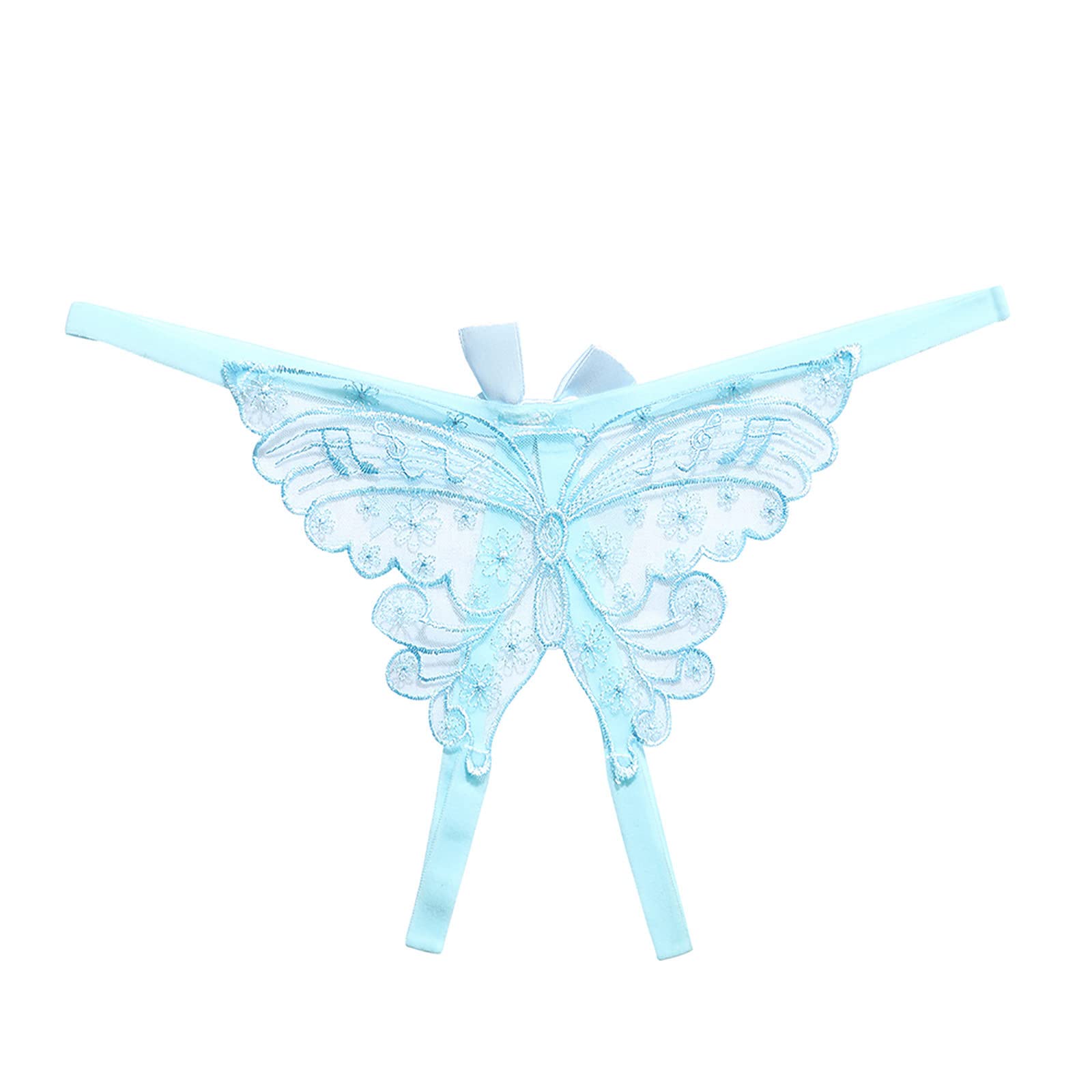 Sexy Butterfly Lace Thong Underwear for Women - Comfortable Mesh G-String Panties with Cut-Out Design - Perfect for Date Night, Lingerie Gift & Sensual Occasions
