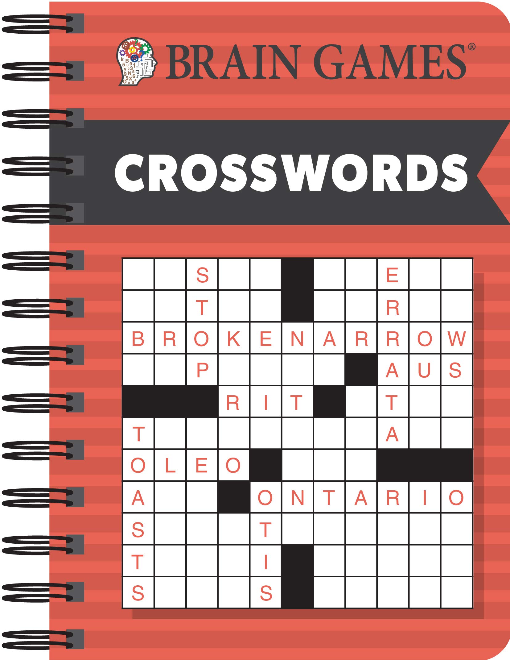 Brain Games - Travel-Friendly Crossword Puzzles for Adults - Perfect for Commuting, Airplanes & Relaxation
