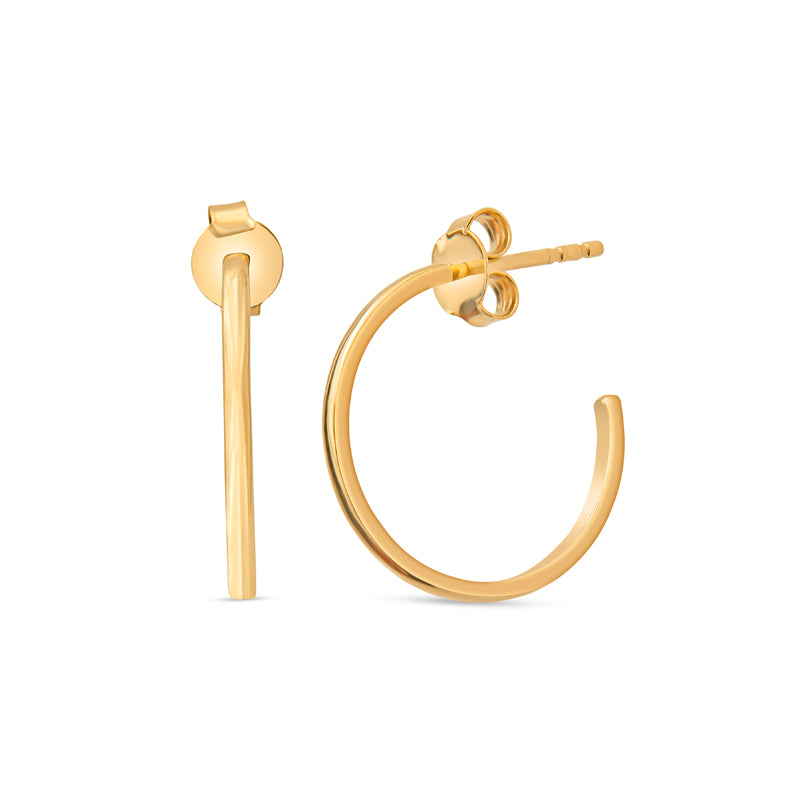 14K Gold Hoop Earrings for Women - Classic Circle Huggie Earrings for Everyday Wear | Perfect Gift for Her, Birthday, Anniversary & Special Occasions