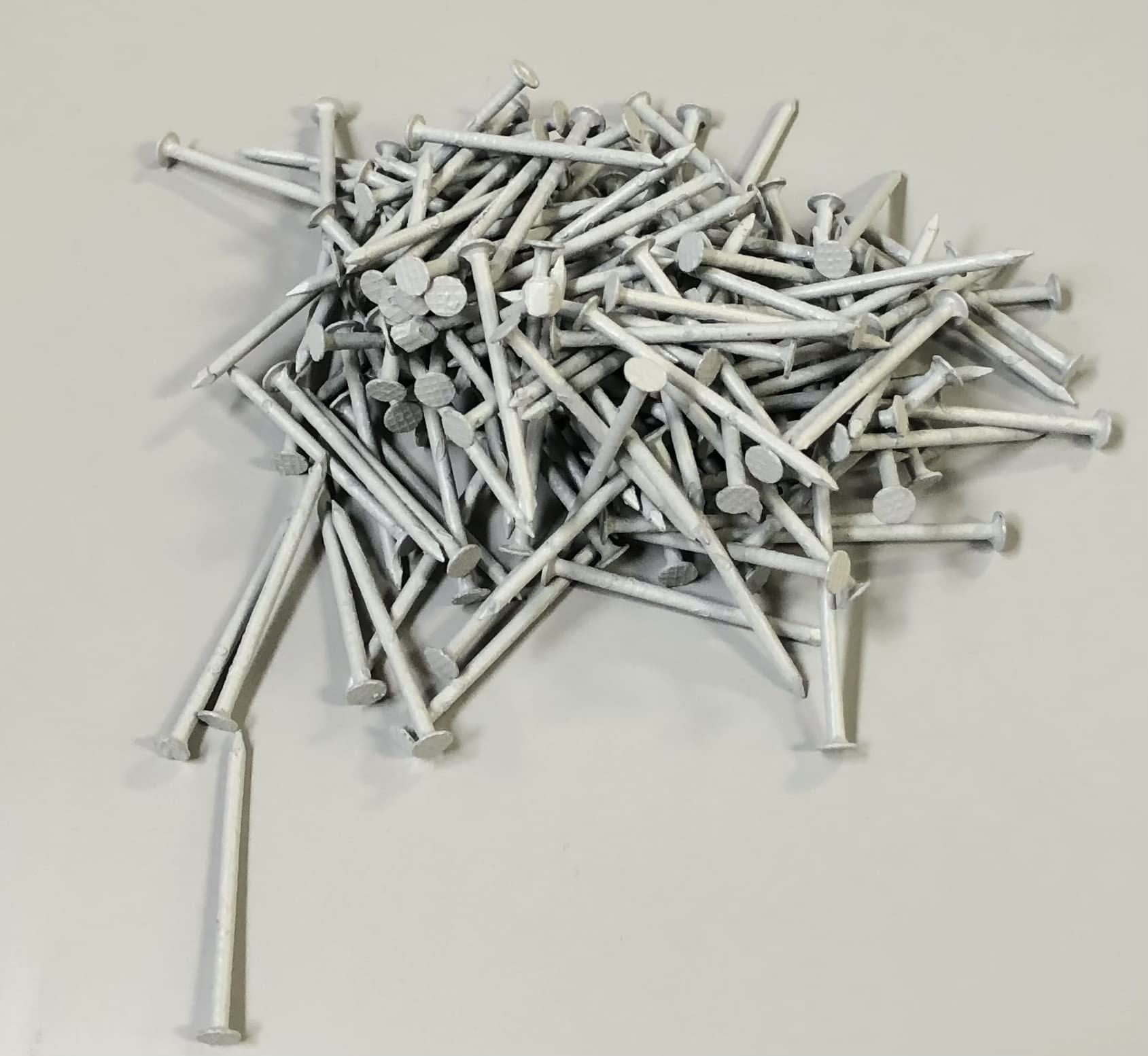 Eagle 1 1.25 Inch Smooth Shank 304 Stainless Steel Aluminum Fascia Cover & Siding Nails - 1LB Box (600 Nails) Pearl Grey - Perfect for Roofing, Siding & Exterior Trim Installation