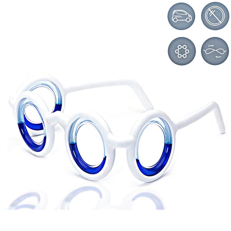 Motion Sickness Glasses for Car & Sea Travel - Portable Relief
