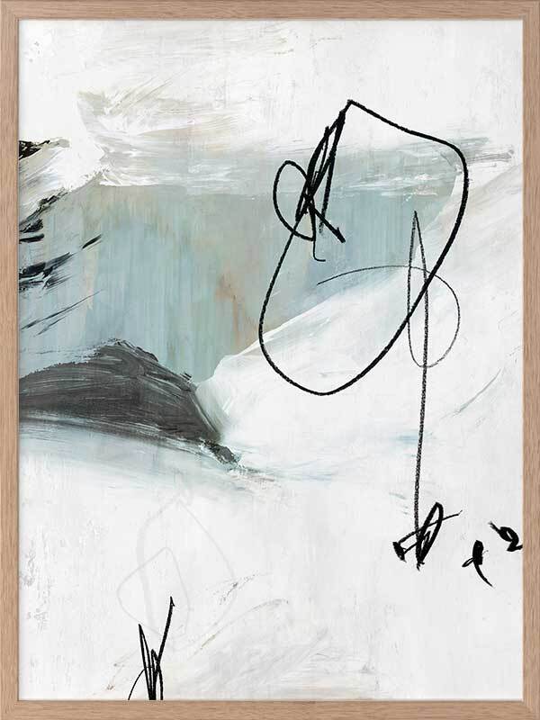 Defined I Framed Art Print - Premium Wall Decor for Living Room, Bedroom & Office - Modern Abstract Canvas Painting for Home & Office Decor