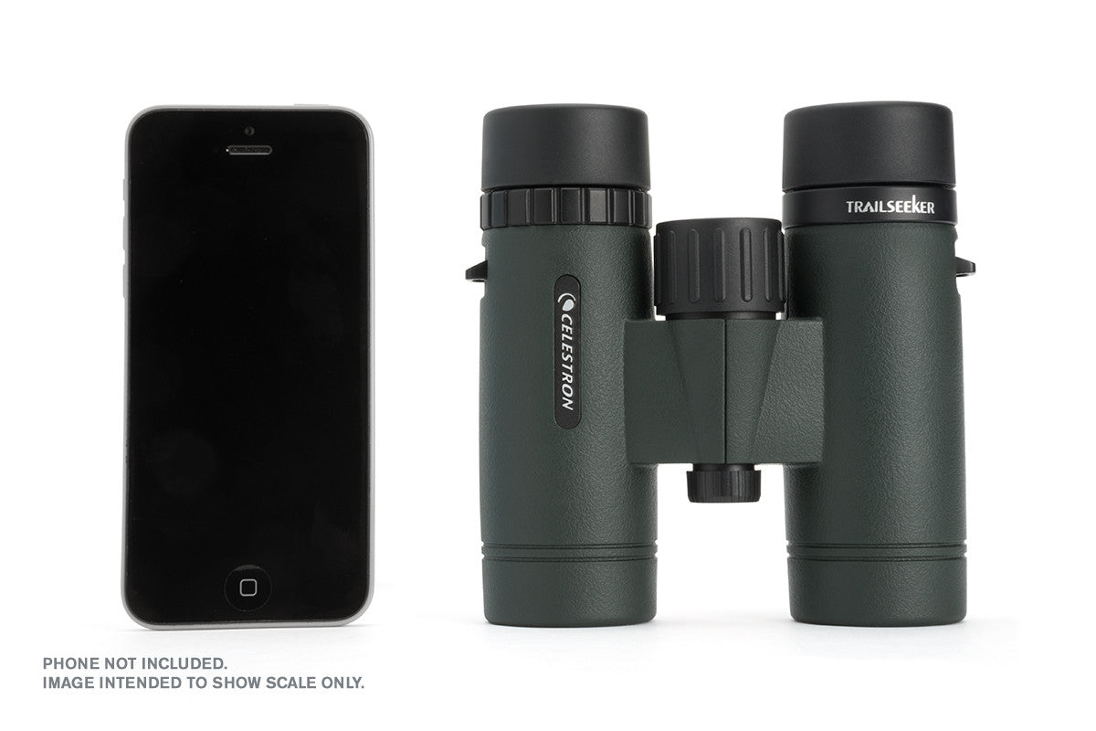TrailSeeker 8x32mm Roof Prism Binoculars for Hiking, Bird Watching & Outdoor Adventures - Compact & Lightweight Green Binoculars with High-Resolution Optics