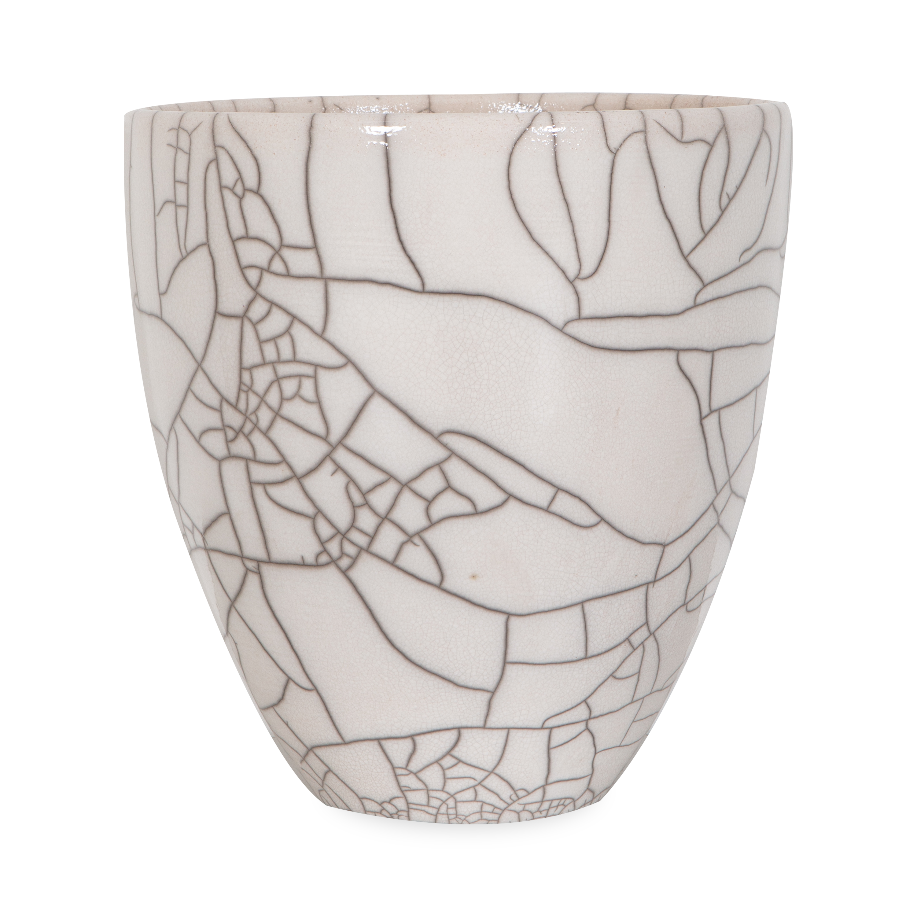 Raku Planter Pot - Handcrafted Ceramic Flower Pot for Indoor & Outdoor Plants - Perfect for Home Decor, Garden, and Patio Use