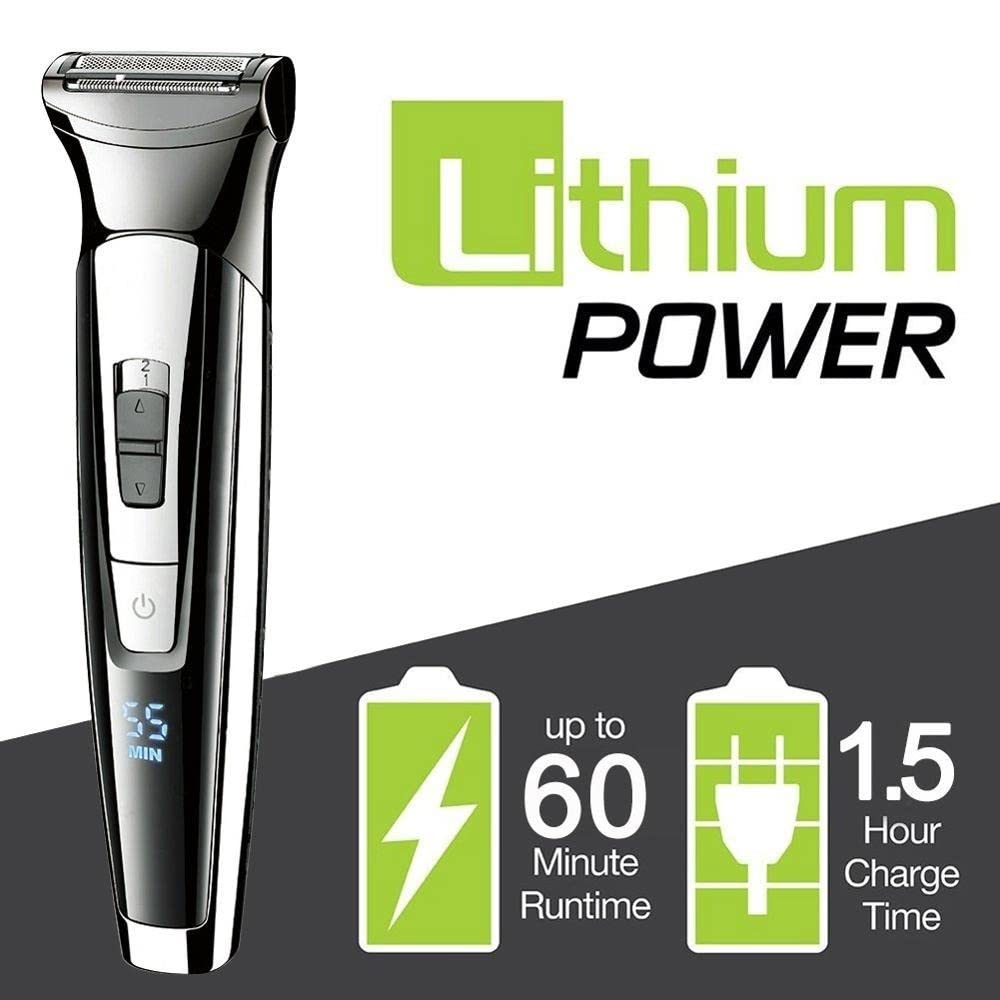 Men's Electric Razor & Grooming Kit - Rechargeable Beard Trimmer, Body Shaver & Facial Hair Clipper with Washable Heads | Perfect for Travel, Home & Professional Use