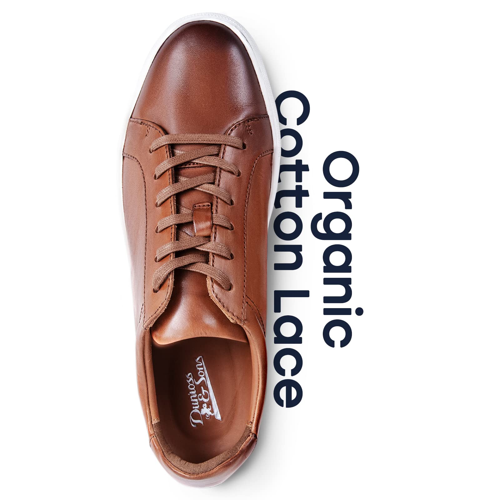Dunross & Sons Men's Sneakers - Fashionable Lace-Up & Slip-On Casual Shoes for Men | Comfortable Leather Walking Shoes | Perfect for Work, Travel & Everyday Wear