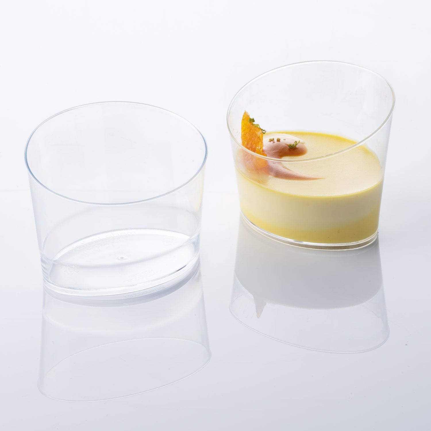 Premium Angled Oval Glass Tumbler - 6.42oz (190ml) Elegant Drinking Cup for Cocktails, Iced Coffee & Home Bar Use