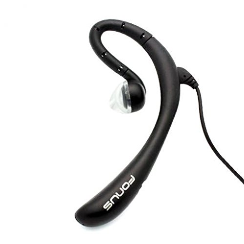 Wired Mono Headset with Microphone - 3.5mm Single Earbud Over-The-Ear Headphone for GreatCall Jitterbug Flip - Hands-Free Calling for Seniors & Home Office Use
