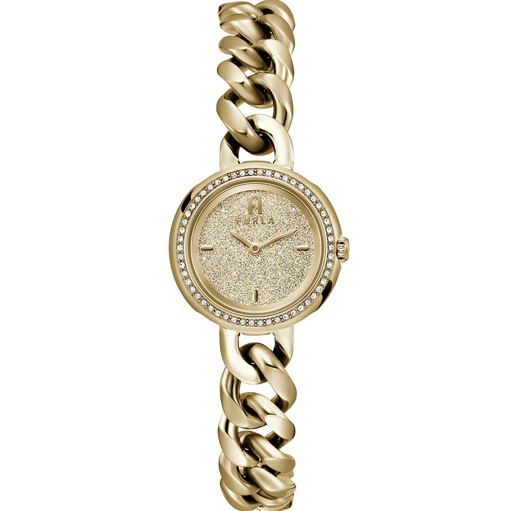 Furla WW00019012L2 Women's Leather Chain Round Shoulder Bag - Perfect for Work, Travel & Everyday Use