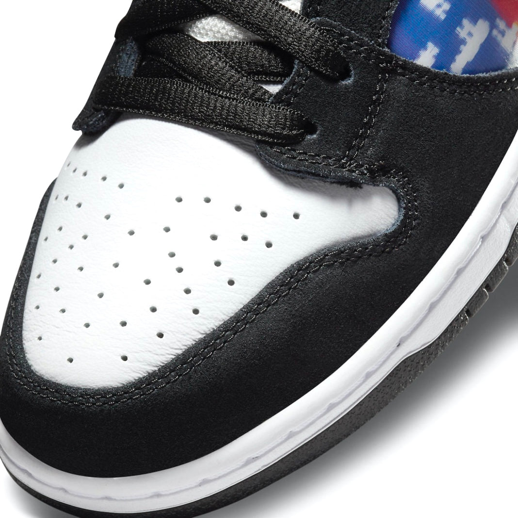Nike SB Dunk High Pro TV Signal Black White Multi Panda Sneakers - Men's Basketball Shoes for Skateboarding & Streetwear Fashion
