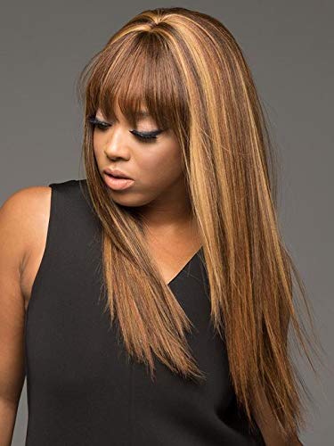 Vivica A. Fox H157-V Human Hair Full Wig in TP30/1B Color - Natural Look & Comfortable Wear for Daily Use, Parties & Special Occasions