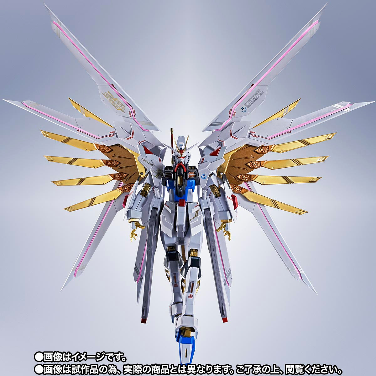 Bandai Metal Robot Spirits Gundam Seed Freedom MDE262S Proud Defender Action Figure with Effect Parts - Japan Version - Perfect for Anime Collectors & Gundam Fans Display