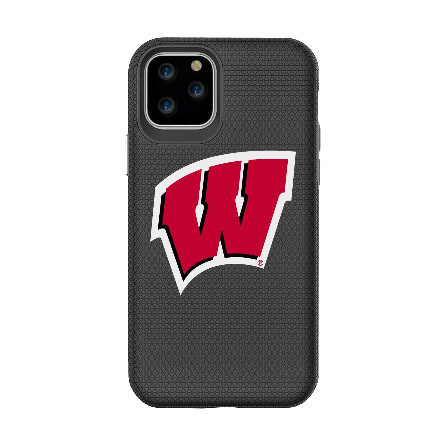 Durable OTM Essentials Phone Case for iPhone 12 Pro Max - Shockproof Hard Shell with University of Wisconsin-Madison Badgers Design - Perfect for Campus Life, Outdoor Activities & Everyday Protection