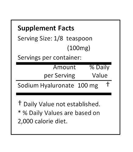 Pure Hyaluronic Acid Powder | Sodium Hyaluronate HA 100g (3.52 oz) | Skin Hydration & Anti-Aging for Face, Body & DIY Cosmetics