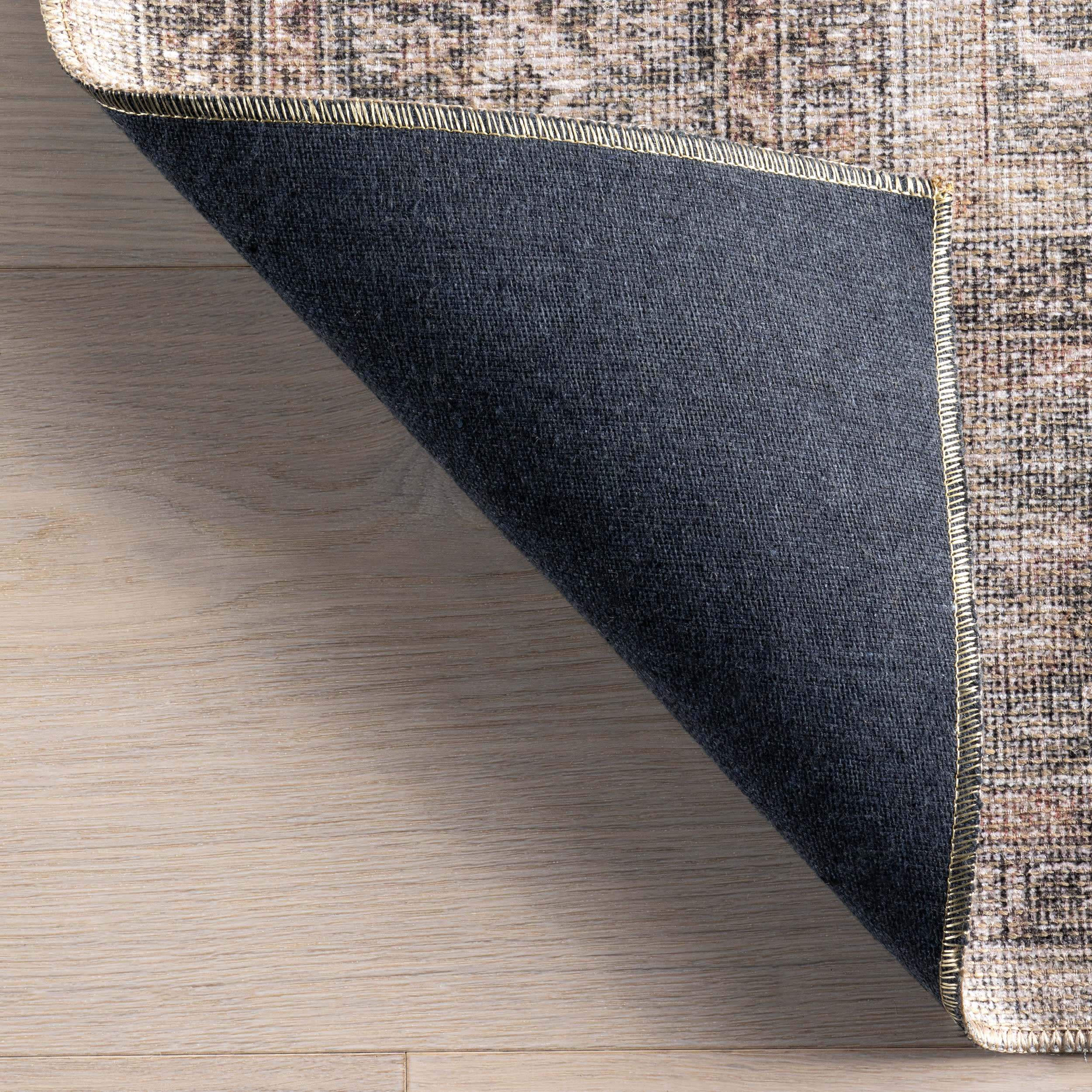 Stylish Avalon Antiqued Jute Blend Rug in Dark Beige - Perfect for Boho Living Room, Bedroom or Home Office Decor