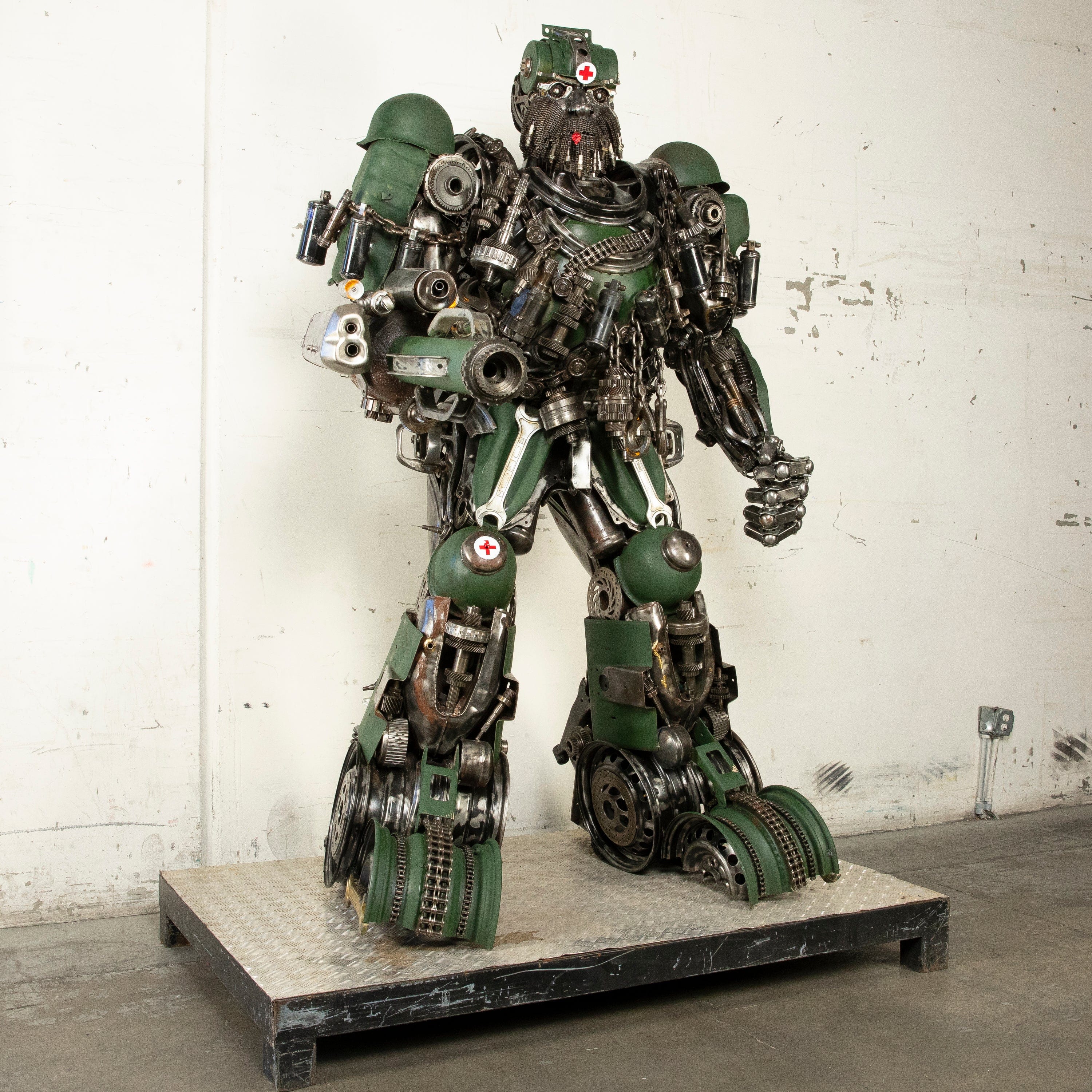 91 Hound Inspired Recycled Metal Wall Art Sculpture - Unique Handmade Dog Decor for Living Room, Office & Outdoor Spaces