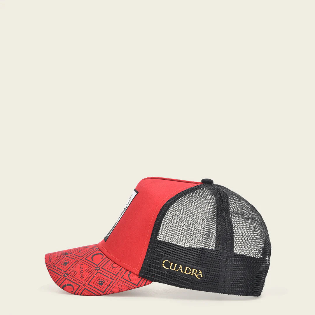 GOC00BU Red Cuadra Cap Bull - Stylish Bull Design Baseball Cap for Men & Women - Perfect for Outdoor Sports, Casual Wear, and Fashion Accessories