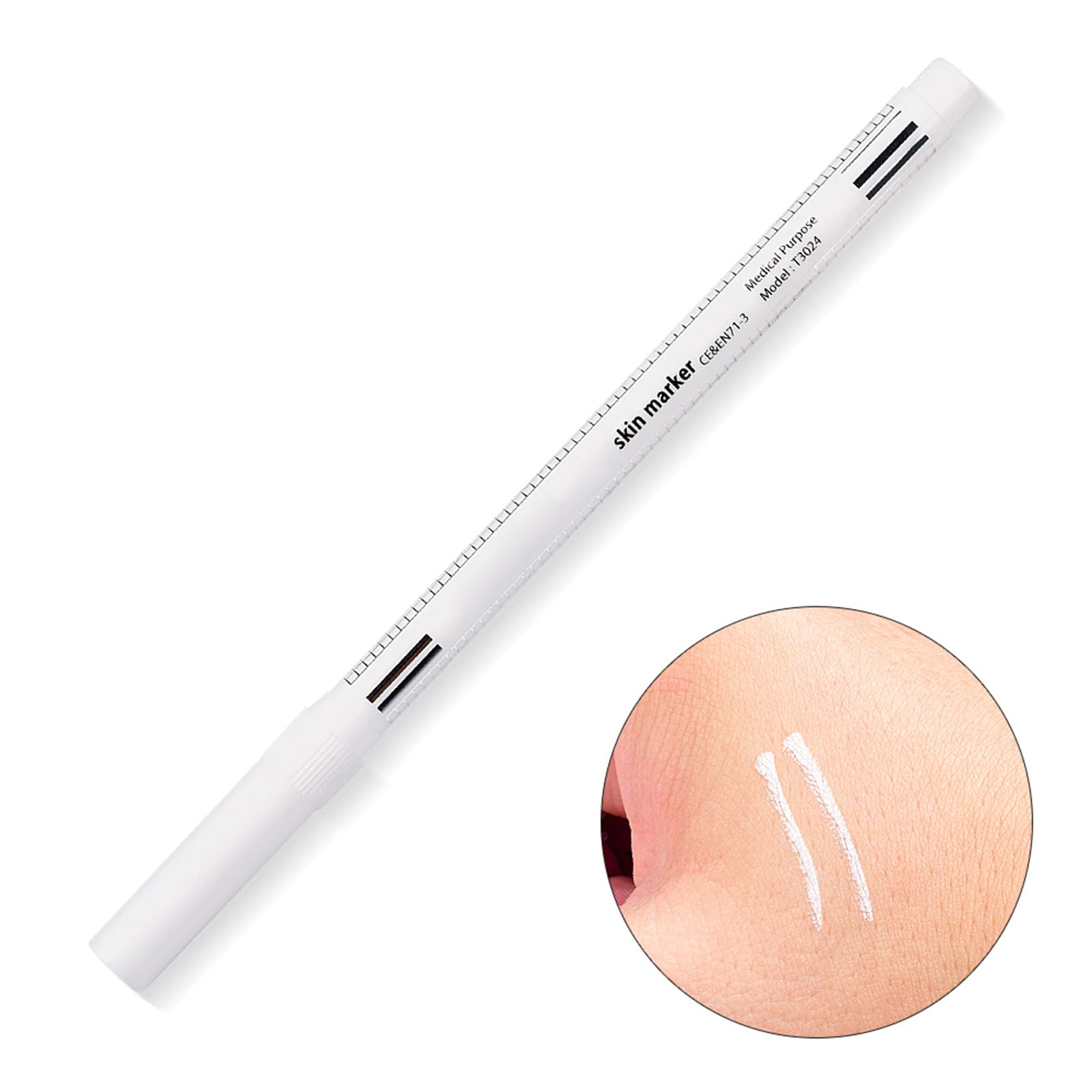 10-Pack Waterproof Surgical Skin Marker Pens - Precise Eyebrow & Makeup Positioning Tool for Tattoo, Permanent Makeup & Medical Use - Ideal for Tattoo Artists, Estheticians & Surgeons