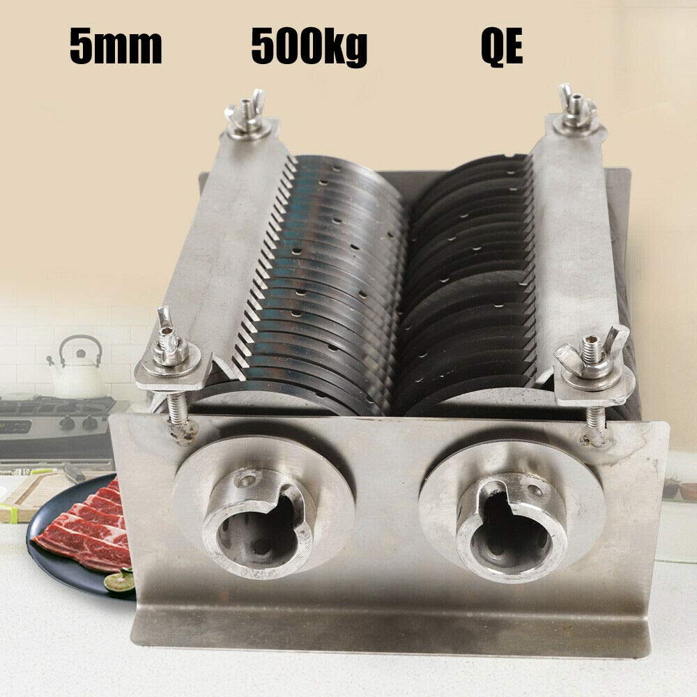 500KG Heavy Duty Commercial Meat Cutting Machine with 5mm Blade - Professional QE Cutting Equipment for Butcher Shops, Restaurants & Food Processing