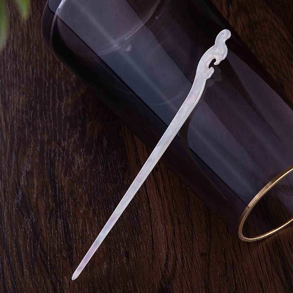 Vintage Chinese Hanfu Hair Sticks - Elegant Retro Hairpins for Women, Shiny Anti-Slip Hair Accessories (19.3cm Length) - Perfect for Cosplay, Weddings & Traditional Costume Styling