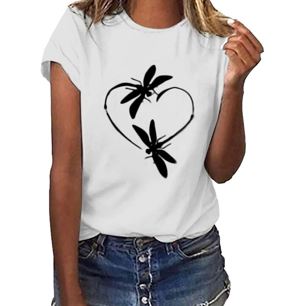 Women's Short Sleeve T-Shirts - Funny Printed Casual Summer Tops for Women | Perfect for Beach Outings, Parties & Everyday Wear