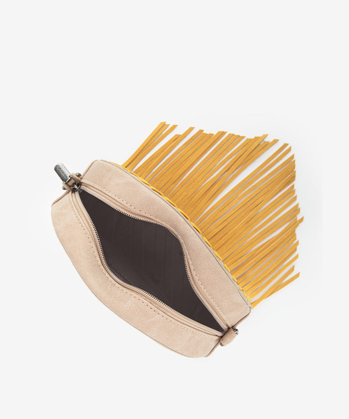 Montana West Sunflower Circle Fringe Crossbody Purse for Women - Stylish Boho Handbag with Adjustable Strap, Perfect for Daily Use, Shopping & Travel